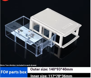 Greenside ชุดกล่องเก็บของแบบลิ้นชักแบบรวมชุดพลาสติก PP หนาสำหรับกล่องเก็บของ LEGO พร้อมปุ่มการจำแนกประเภทสำหรับชิ้นส่วน - Product Image 6