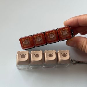 Tecla Personalizada con Diseño de Gato Negro y Capibara, Llavero Antiestrés, Juguete Sensorial para Teclado Mecánico, Gadget Divertido para el Dedo Compatible con Interruptores MX - Product Image 5