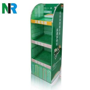 Custom Eco-Friendly Cardboard <strong>Pop</strong>-<strong>Up</strong> <strong>Display</strong> Shelf Supermarket Retail Stand with Plastic Sheets for Floor <strong>Display</strong> - Product Image 6