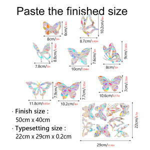 Sun Catcher Sticker Prismático PVC Ventana Calcomanías Electrostáticas Arco Iris Pegatinas - Product Image 6