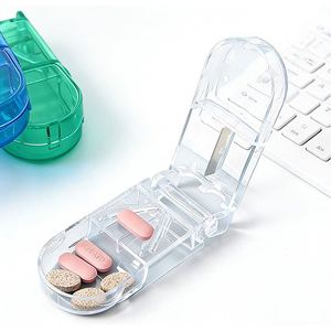 Safe Tablet Splitter Protective Shield Pill <b>Cutter</b> Unit Travel Size Medicine Divider Case Wholesale Vitamin Splitter - Product Image 2