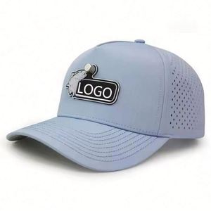 Casquette de baseball flottante HS41 en maille polyester/coton avec logo personnalisé, imperméable et performante pour le cyclisme et les activités de plein air - Product Image 6