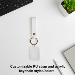 <span class=keywords><strong>Llavero</strong></span> de Cuero PU <span class=keywords><strong>Personalizado</strong></span> de Estilo Nuevo <span class=keywords><strong>con</strong></span> Varias Formas y Marco Transparente para Fotos - Product Image 6