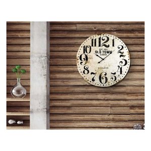Horloge murale (60cm) JUSTAMINUTE Blanc antique 21486 - Product Image 2