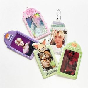 Offre Spéciale – Porte-cartes photo Kpop personnalisé en PVC/acrylique, design sur mesure, carte vierge avec porte-clés, album pour cartes photo - Product Image 3