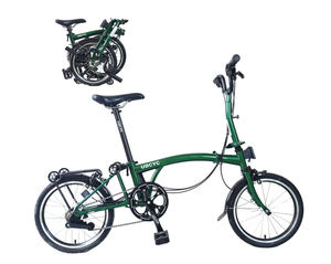 Bicicleta Dobrável MINT de 16 polegadas com 9 velocidades, Freio a Disco, Bicicleta Tri-dobrável, Guidão em Aço S, Rodas de Alumínio, Capacidade de Carga de 110kg - Product Image 3