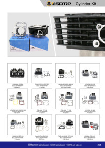 Оптовая Продажа с фабрики, высокопроизводительный мотоцикл OEM AA10144/AA101371/AA101115 TW4RE-Motocarro 175cc комплект цилиндров с набором прокладок - Product Image 3