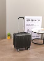 Valise de voyage personnalisable en ABS beige de 18 pouces avec roulette et serrure d'embarquement pour bagages de cabine unisexe