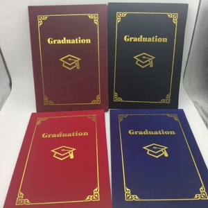 Protège-diplôme personnalisé avec logo imprimé, format A4, A5, A6, en velours doux, pour diplôme universitaire, porte-certificat, dossier de diplôme - Product Image 1