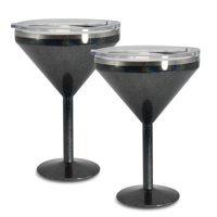 Gobelet à Margarita en Acier Inoxydable, Verres à Vin à Double Paroi Isolés, Gobelet à Martini avec Couvercle pour Fêtes en Extérieur, Tasse Incassable