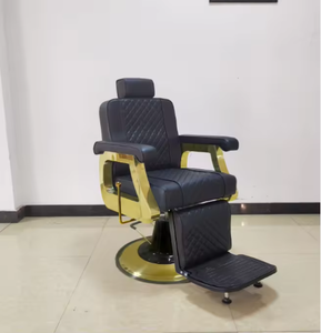 Fauteuil de Barbier Vintage Noir Moderne de Haute Qualité pour Salon de Coiffure Homme – Vente en Gros - Product Image 6