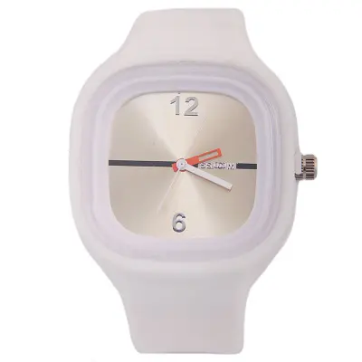 Hot selling square jelly watches factory directly sales sugar-colored silicone Quartz watches
