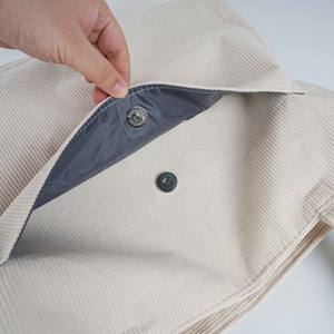 Bolsa de Mano de <span class=keywords><strong>Tela</strong></span> Texturizada al por Mayor para Tiendas Boutique, Bolsa de Corduroy - Product Image 4