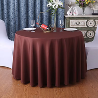 Tissu velours Spandex matériel nappe ronde adapté aux événements de mariage Banquet Bar Restaurant fête nappe à manger