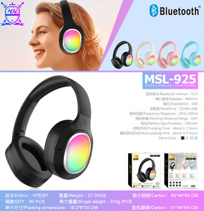 Vente en gros 2025 best-seller mode enfants personnalisé grand casque stéréo RGB lumière LED oreille ouverte indicateur de batterie pas cher <span class=keywords><strong>compagnie</strong></span> aérienne - Product Image 6