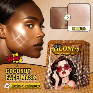 Nouveau <span class=keywords><strong>Masque</strong></span> Réparateur Profond SADOER à l'Acide Hyaluronique, <span class=keywords><strong>Masque</strong></span> Facial Hydratant au Collagène et aux Extraits de Plantes, <span class=keywords><strong>Masque</strong></span> Nettoyant en <span class=keywords><strong>Tissu</strong></span> pour le Visage - Product Image 2