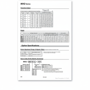 Ajusteur de course de table de glissière d'air pneumatique de SMC MXQ-CS25 les pièces pneumatiques de haute qualité - Product Image 1