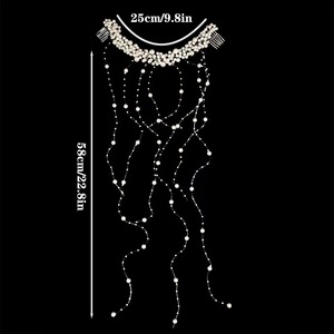NianCan New European-style Pearl <strong>Hair</strong> Comb Handmade Headpiece Pearl <strong>Bridal</strong> Wedding <strong>Hair</strong> Accessory Wedding Dress <strong>Hair</strong> <strong>Band</strong> - Product Image 5