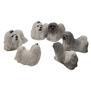 Bonita estatua de perro caniche en miniatura, MODELO DE Animal <span class=keywords><strong>Mini</strong></span>, escultura de coche, artesanías decorativas, figuritas de hadas, figurita, decoración del hogar - Product Image 1