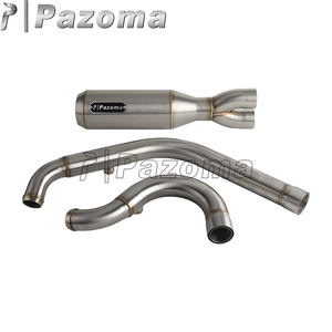 Tuyaux d'échappement soudés TIG pour Harley <span class=keywords><strong>M8</strong></span> Softail Low Rider S ST <span class=keywords><strong>Fat</strong></span> Street <span class=keywords><strong>Bob</strong></span> Standard Slim Deluxe 2018-2025 - Product Image 2