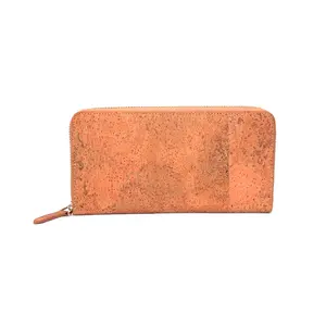 Custom Designer Cute Vegan Cork Fabric Leather Long Wallet for Men