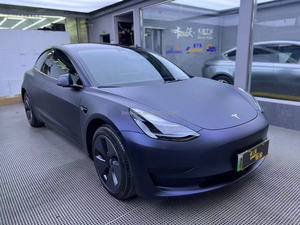 Ultra Matte Dark Black <strong>Car</strong> <strong>Vinyl</strong> Wrap Film with PET Material Matt Dark Black Anti-Scratch <strong>for</strong> <strong>Car</strong> Body Roll PET PPF - Product Image 3