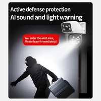 Nouvelle caméra de Surveillance double objectif double flux 360 degrés rotatif sans fil Wi-Fi extérieur étanche caméra TUYA