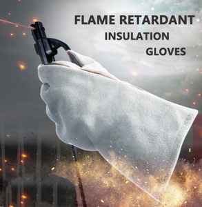 中国制造商的ce认证长钨极氩弧焊手套定制XL尺寸牛皮棉衬里氩弧焊机的安全 - Product Image 5