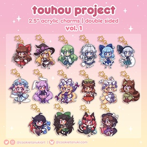 OEM Odm อนิเมะ <span class=keywords><strong>Touhou</strong></span> Project ตัวละครชาร์มส์ ฉบับที่ 1 อะคริลิกสองด้าน - Product Image 1