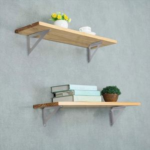 Support mural pliable en métal robuste WEKIS avec structure triangulaire, capacité de 75 lb, 19x19 cm - Product Image 6
