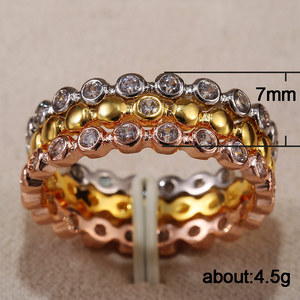 Elegante anello con zirconi per donna, gioiello alla moda, regalo romantico - Product Image 5