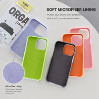 Étui en TPU pour 17 Pro Max, finition mate givrée, couleur gelée, coque de protection souple avec doublure en microfibre
