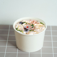 500ml 750ml 1000ml 1300ml Conteneur de bol d'emballage de salade jetable pour sac en papier à salade