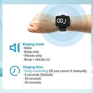 Nhà hàng không dây cuộc gọi của khách nút buzzer hệ thống người hầu cuộc gọi chuông sòng bạc đồng hồ cổ tay Dịch vụ thiết bị gọi - Product Image 4