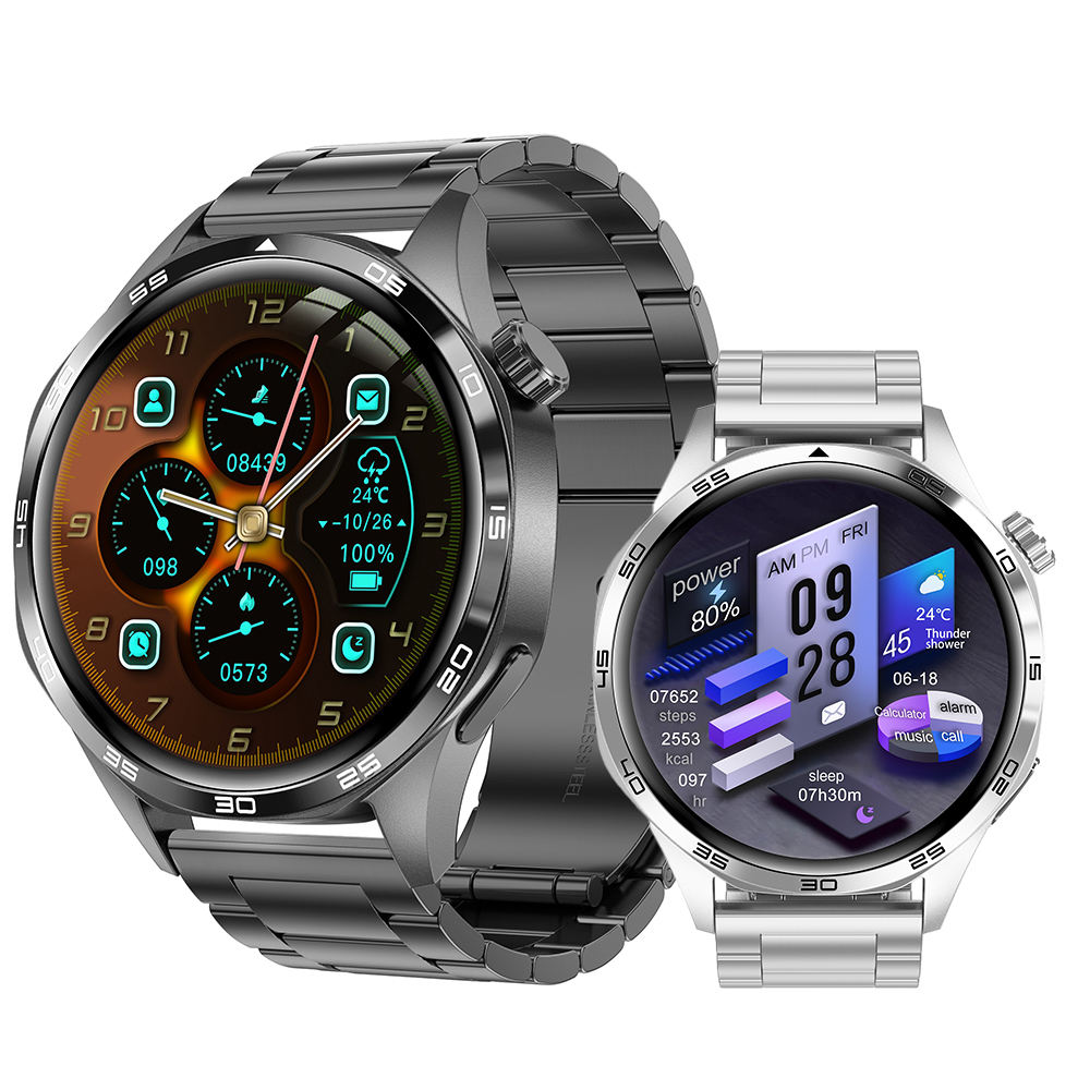 Watch5 Pro Smart Watch 2026 NFC BT Call 1.53inch TFT Heart Rate Monitor Music Player Compass Smart Watch for Men Women