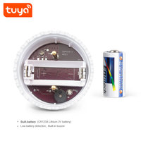 Détecteur de fuite d'eau intelligent Tuya WiFi avec avertisseur sonore et notification via application, alarme sans fil contre les inondations et les débordements
