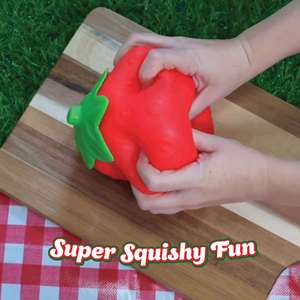 Hot Seller Creative Peach Strawberry Squishy <b>Squeeze</b> <b>Ball</b> Stress-Relief Large Soft Slow Rebound Fidget Toy - Product Image 2
