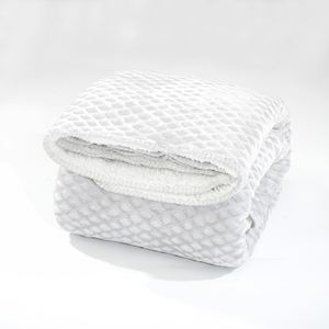 Manta polar Manta supersuave, manta de franela texturizada cómoda difusa Mantas cálidas de felpa para sofá, sofá, cama - Product Image 2