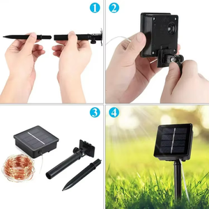 200 LED extérieur noël décoratif guirlandes lumineuses 12M étanche <span class=keywords><strong>solaire</strong></span> alimenté jardin fête <span class=keywords><strong>guirlande</strong></span> pour la saison des fêtes - Product Image 5