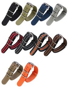 Respirant 18mm 20mm 22mm 24mm Toile Nylon Bracelet de Montre Boucle Ceinture Compatible avec <span class=keywords><strong>007</strong></span> <span class=keywords><strong>James</strong></span> <span class=keywords><strong>Bond</strong></span> Bracelets de Montre - Product Image 6