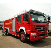 Camion-citerne diesel de lutte contre l'incendie avec réservoir d'eau de 7001-10000L, système de mousse, pompe à incendie haute pression, canon à eau d'urgence