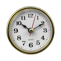 Jam Timer Kayu Kreatif 65mm dengan Kristal Sederhana, Gerakan Jam Meja, Dekorasi Natal, Hadiah Unik