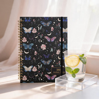 Agenda annuel et mensuel portable A5 Premium 2027, cahiers en papier personnalisables pour fournitures scolaires