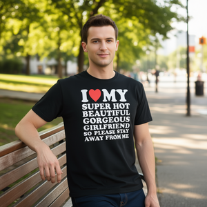 T-shirt Super Hot Beautiful Gorgeous Gf - Un article promotionnel élégant et tendance pour vos proches - Product Image 3