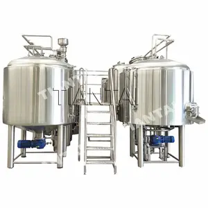 1500L 15HL Stainless steel Steam heated 5 vessel Microbrewery Equipment Brewhouse for sale