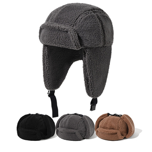 Nhà Máy giá unisex biểu tượng tùy chỉnh Nga Mũ mùa đông chụp thí điểm hat hat Nhà cung cấp - Product Image 2