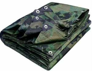 <b>Heavy</b> <b>Duty</b> Camouflage Tarps <b>Waterproof</b> UV-Resistant Reinforced Grommets Ideal for Hunting Blind & Outdoor Camping Shelter - Product Image 3