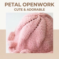 Gorro de Bebé Tejido a Mano - Patrón de Pétalos Calados - Gorro con Borde de Volantes de Algodón Suave - Gorro de Sol para Recién Nacidas