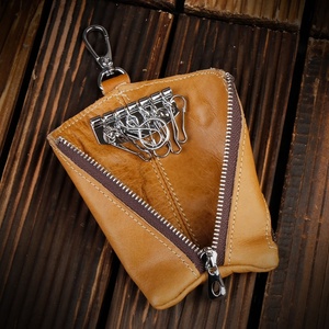 Boshiho Key Holder <b>Leather</b> Keychain Pouch <b>Keyring</b> Best Quality Key Holder - Product Image 3