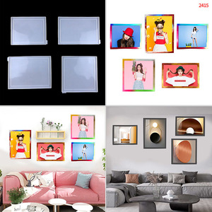 DIY 대형 사각형 에폭시 수지 디지털 포토 프레임 실리콘 금형 거울 장식 몰딩 - Product Image 2